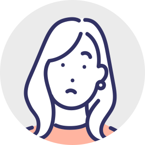 お悩みを抱える人のイメージ