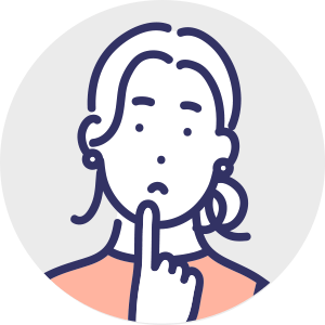 お悩みを抱える人のイメージ