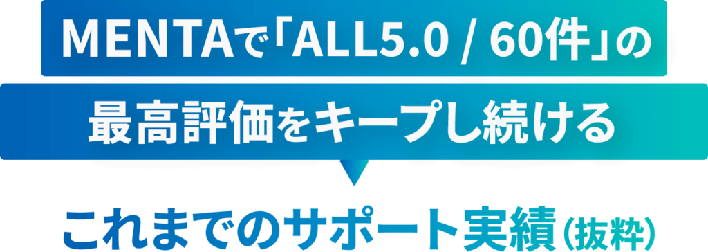 サポート実績の見出し